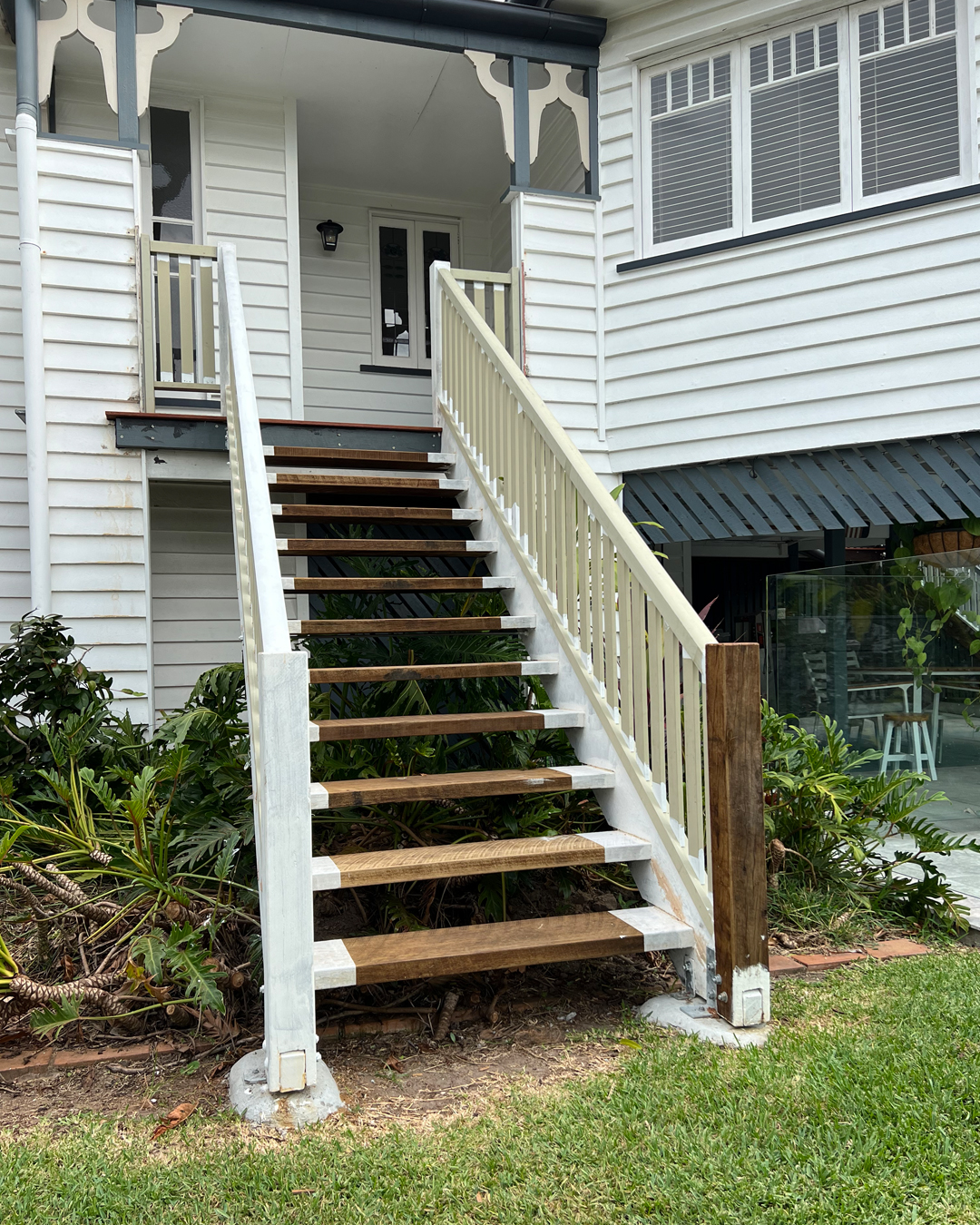Timber Stairs Replacement Brisbane UVM Constructions Builder