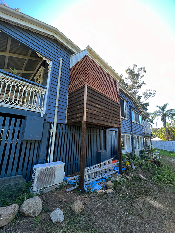 External house repairs - new balcony at Indooroopilly
