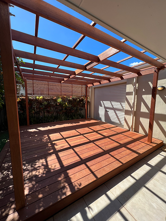 Open pergola build